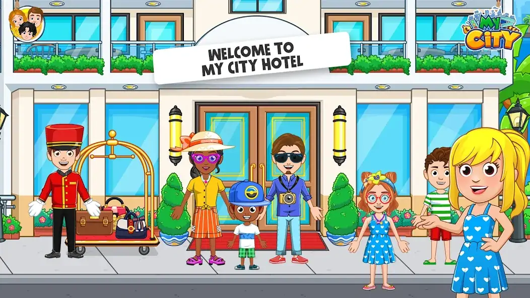 Download My City : Hotel [MOD, Unlimited money/gems] + Hack [MOD, Menu] for Android