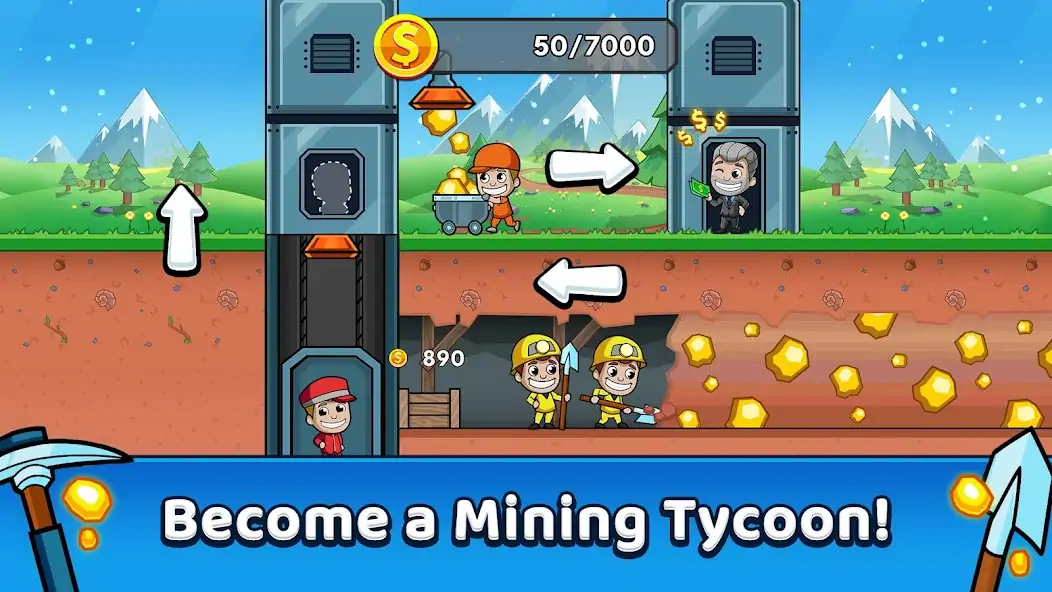 Download Idle Miner Tycoon: Gold Games [MOD, Unlimited coins] + Hack [MOD, Menu] for Android