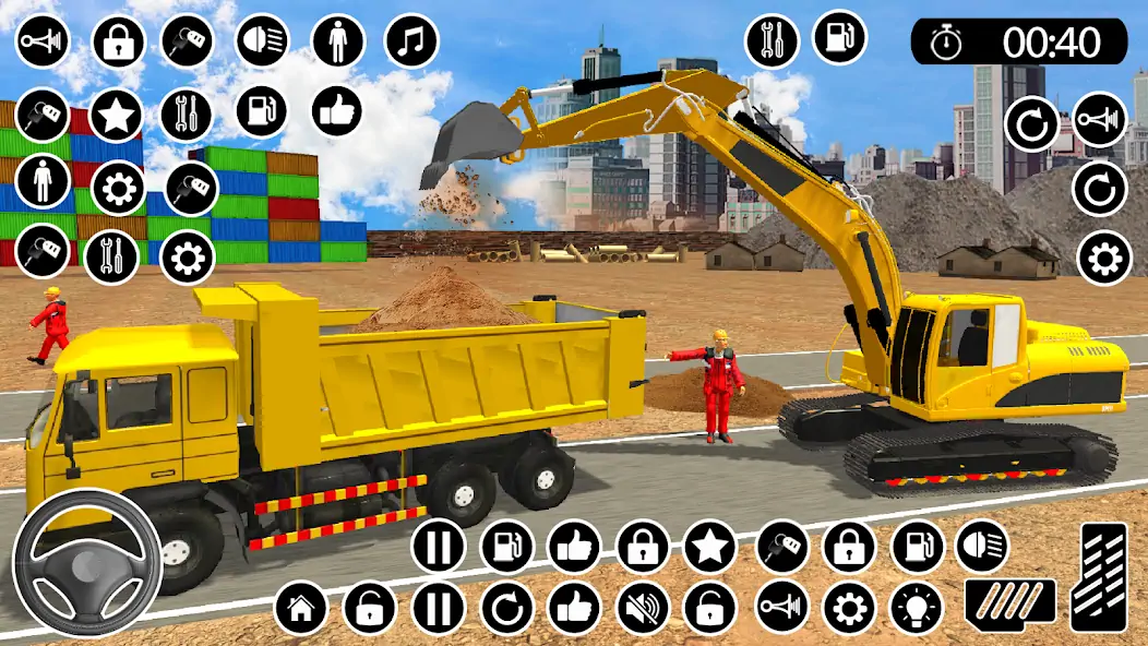 Download US Construction Games Sim JCB [MOD, Unlimited coins] + Hack [MOD, Menu] for Android
