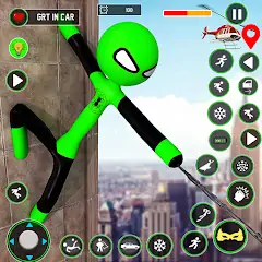 Download Spider Hero Stickman Rope Hero [MOD, Unlimited coins] + Hack [MOD, Menu] for Android