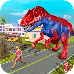Download Dinosaur Games City Rampage [MOD, Unlimited money] + Hack [MOD, Menu] for Android