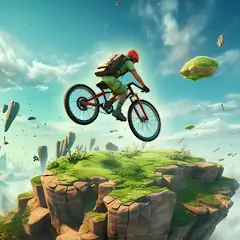 Download Sky Rider Run: Bike Surfer [MOD, Unlimited coins] + Hack [MOD, Menu] for Android