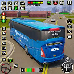 Download US City Coach Bus Driving Game [MOD, Unlimited money/gems] + Hack [MOD, Menu] for Android