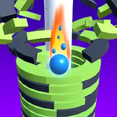 Download Drop Stack Ball - Helix Crash [MOD, Unlimited money/coins] + Hack [MOD, Menu] for Android