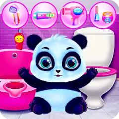 Download Cute Panda Caring and Dressup [MOD, Unlimited coins] + Hack [MOD, Menu] for Android