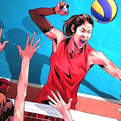 Download Volleyball Super League [MOD, Unlimited money/gems] + Hack [MOD, Menu] for Android