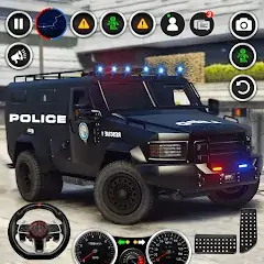 US Police Car Parking Car Game