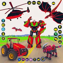 Download Robot Hero Bat Bike Robot Game [MOD, Unlimited money/gems] + Hack [MOD, Menu] for Android