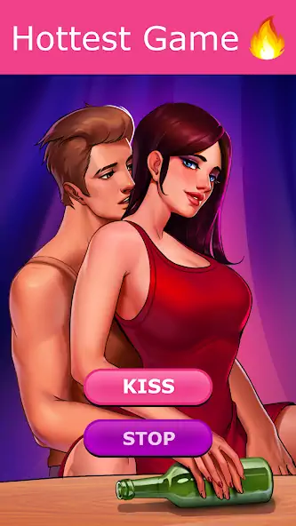 Download Kiss Kiss: Spin the Bottle [MOD, Unlimited money] + Hack [MOD, Menu] for Android