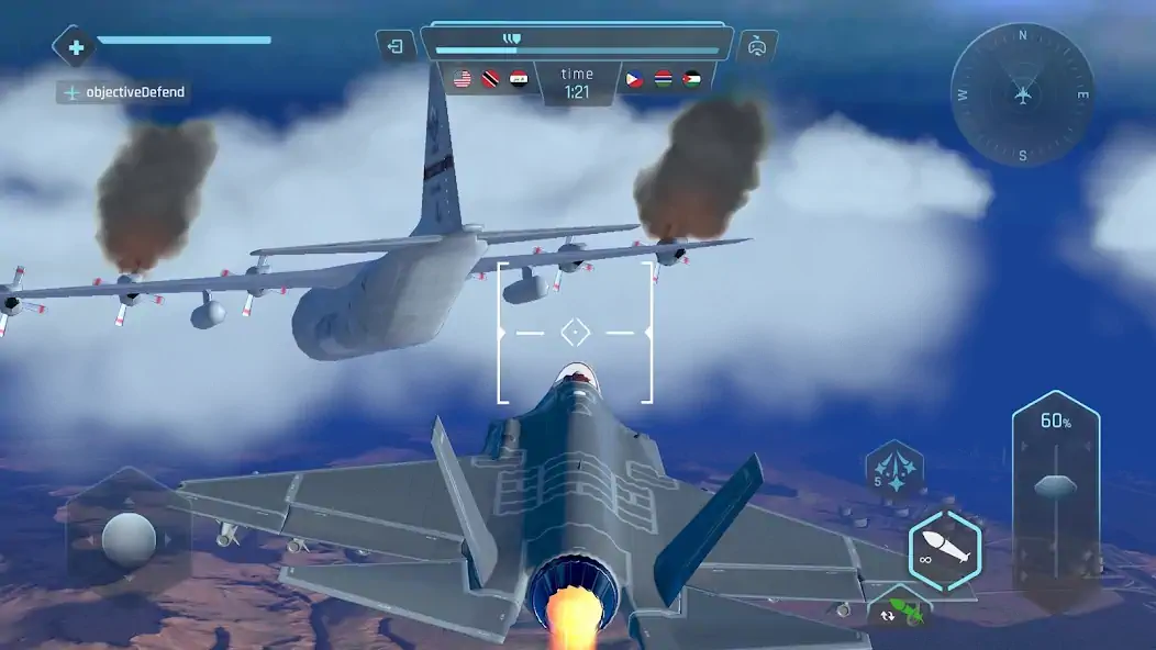 Download Sky Warriors: Airplane Games [MOD, Unlimited coins] + Hack [MOD, Menu] for Android