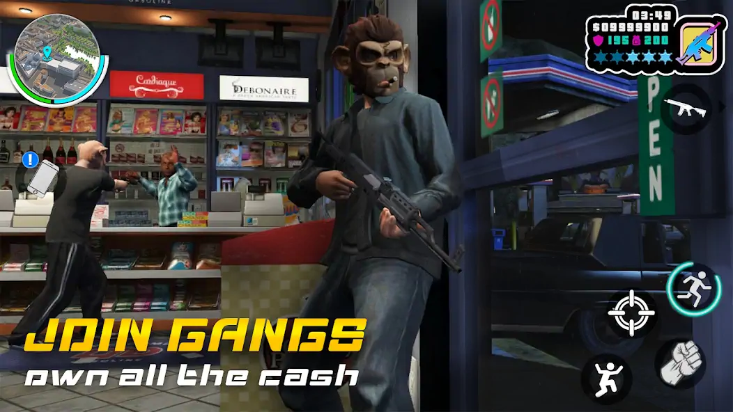 Download Gangster Games Crime Simulator [MOD, Unlimited money/gems] + Hack [MOD, Menu] for Android