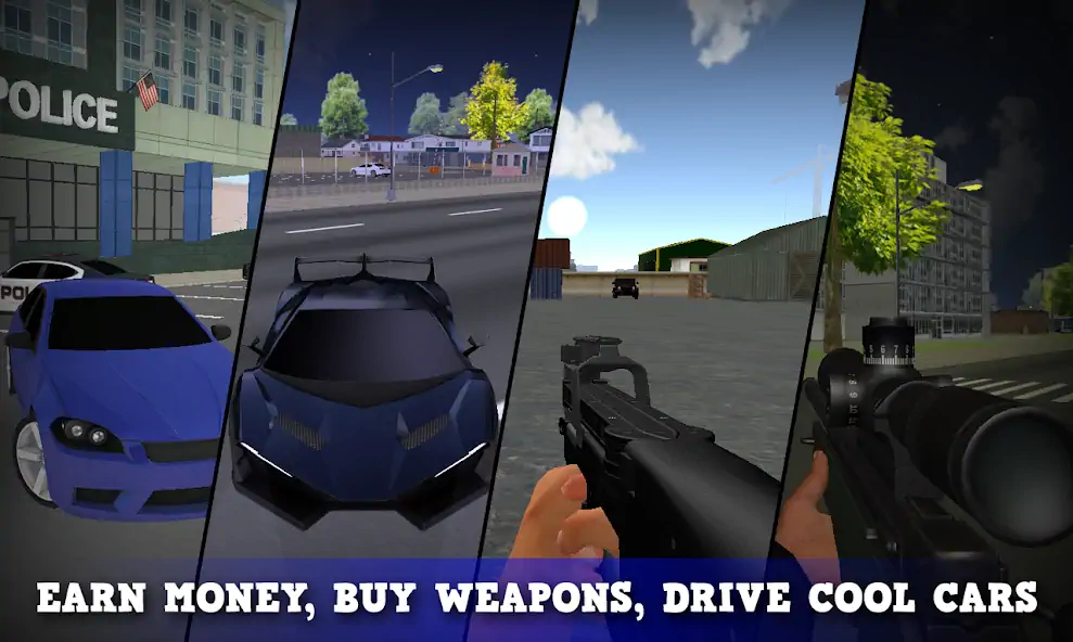 Download Justice Rivals 3 Cops&Robbers [MOD, Unlimited money] + Hack [MOD, Menu] for Android