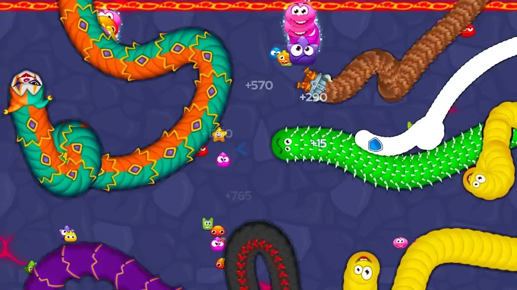 Download Worm Hunt - Snake game iO zone [MOD, Unlimited money/gems] + Hack [MOD, Menu] for Android