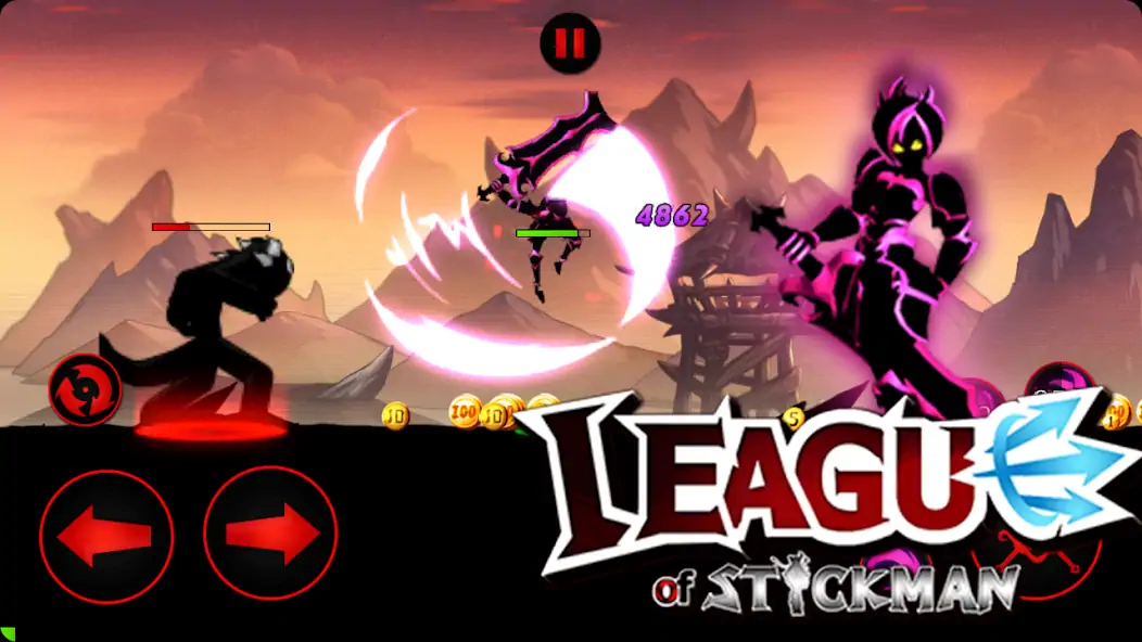 Download League of Stickman Free- Shado [MOD, Unlimited coins] + Hack [MOD, Menu] for Android
