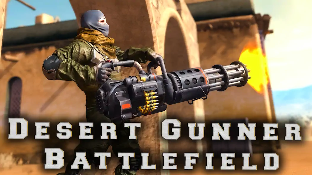 Download Desert Gunner Machine Gun Game [MOD, Unlimited money] + Hack [MOD, Menu] for Android