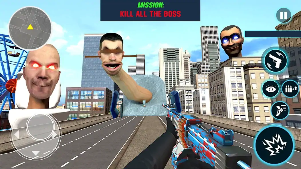 Download Toilet Shooter FPS: Mafia City [MOD, Unlimited money] + Hack [MOD, Menu] for Android