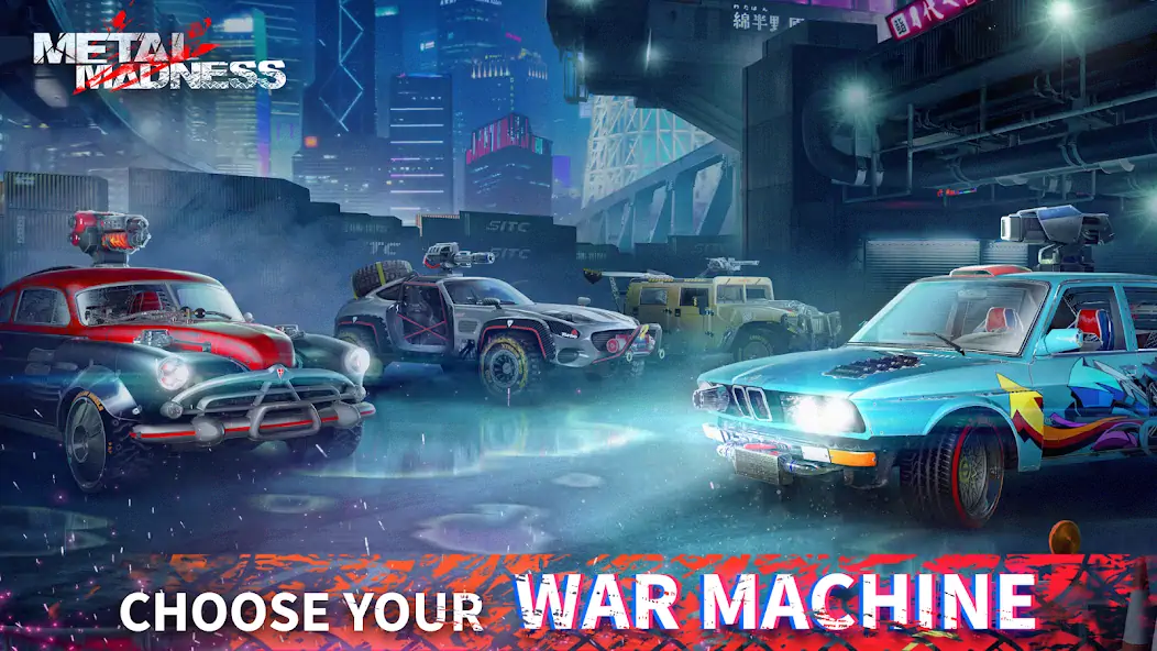 Download METAL MADNESS PvP: Car Shooter [MOD, Unlimited money/gems] + Hack [MOD, Menu] for Android