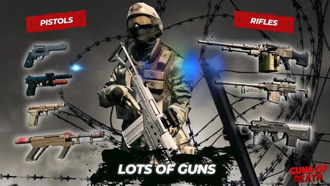 Download Guns Of Death: Multiplayer FPS [MOD, Unlimited money/gems] + Hack [MOD, Menu] for Android