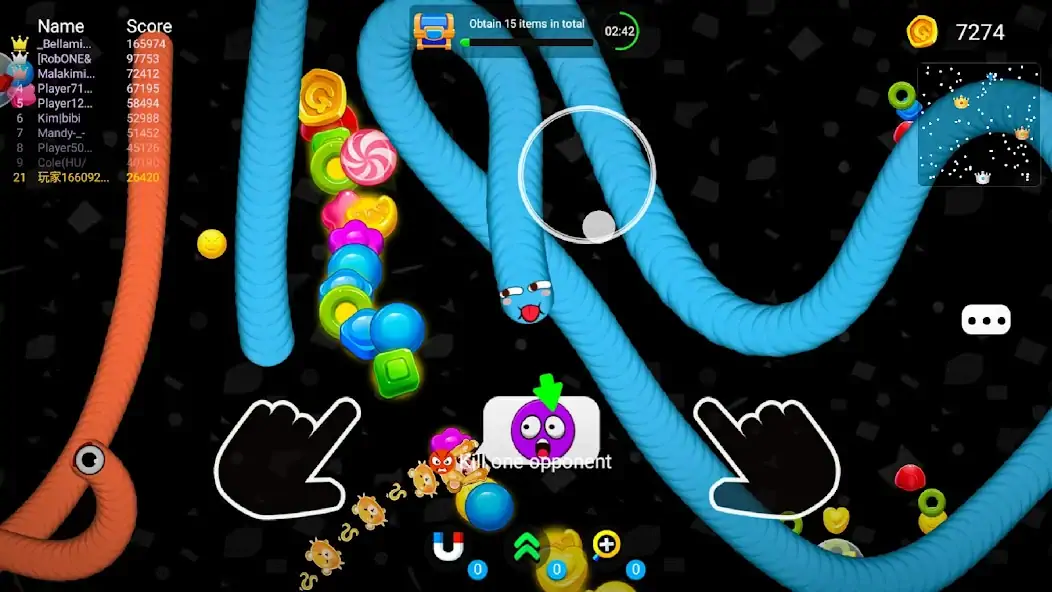 Download Worm Race - Snake Game [MOD, Unlimited coins] + Hack [MOD, Menu] for Android