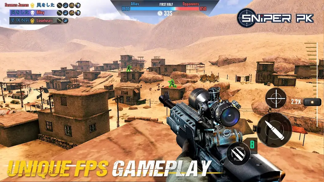 Download Sniper PK: Multiplayer Online [MOD, Unlimited money] + Hack [MOD, Menu] for Android