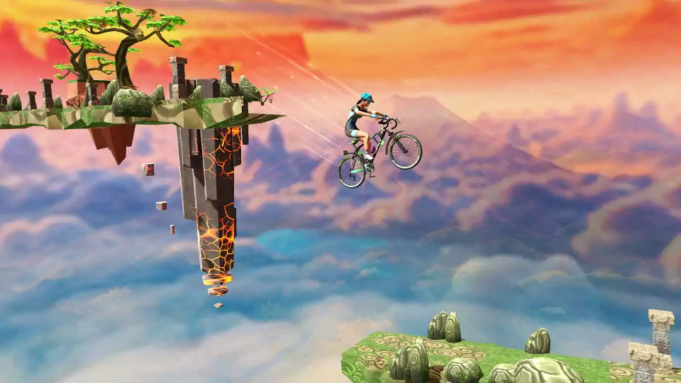 Download Sky Rider Run: Bike Surfer [MOD, Unlimited coins] + Hack [MOD, Menu] for Android