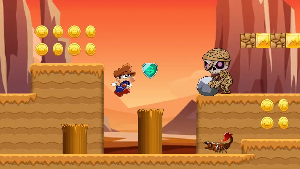 Download Super Bino Go:Adventure Jungle [MOD, Unlimited coins] + Hack [MOD, Menu] for Android