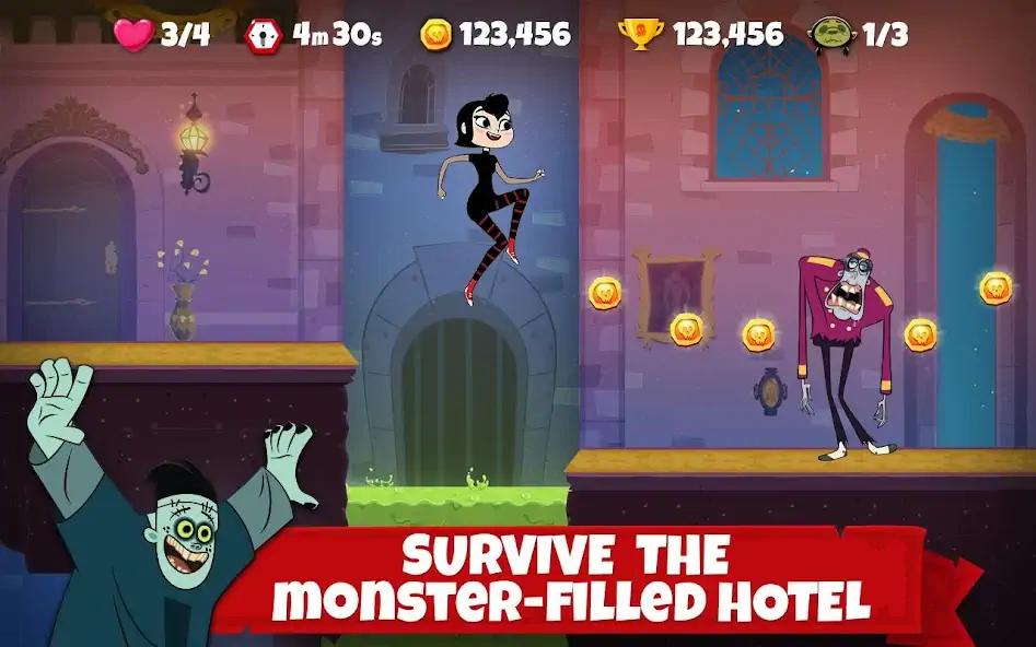 Download Hotel Transylvania Adventures [MOD, Unlimited coins] + Hack [MOD, Menu] for Android