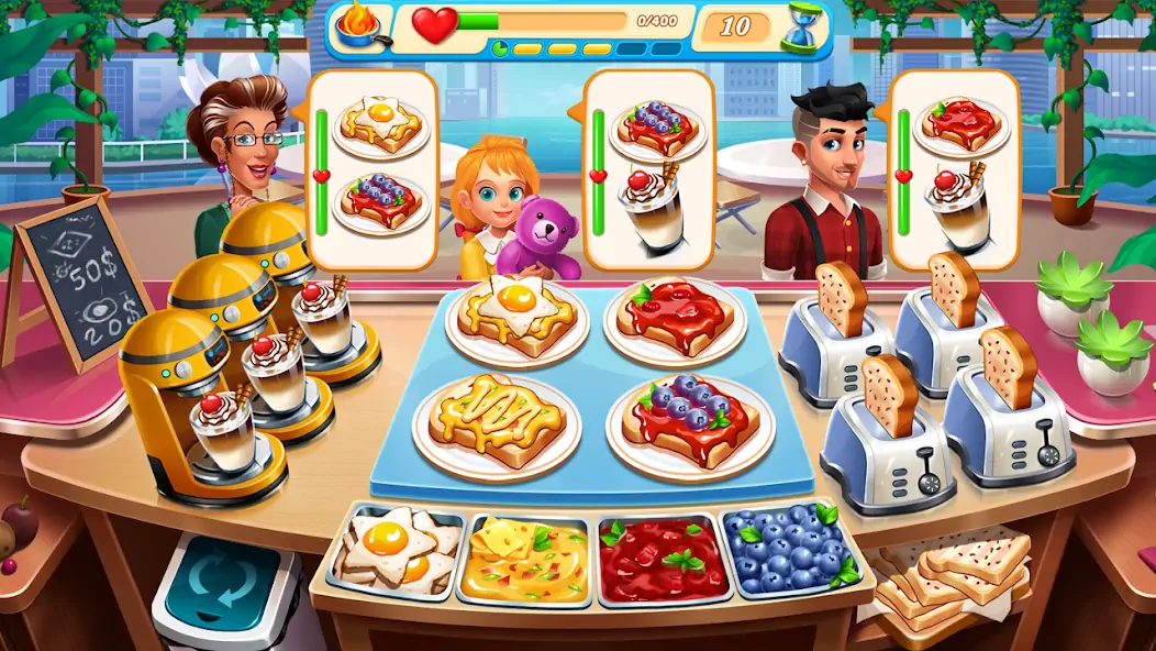 Download Cooking Marina - cooking games [MOD, Unlimited money/coins] + Hack [MOD, Menu] for Android
