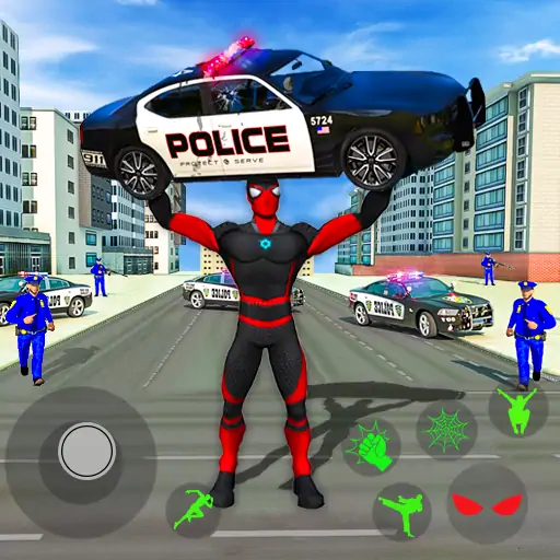 Download Spider Miami Rope Hero Ninja [MOD, Unlimited money] + Hack [MOD, Menu] for Android