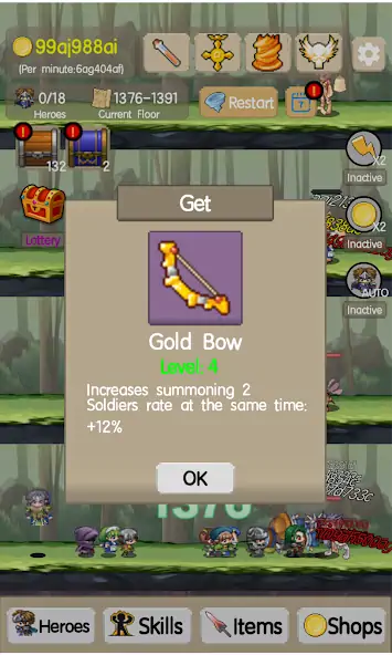 Download Idle Tower:Endless Heroes [MOD, Unlimited money] + Hack [MOD, Menu] for Android