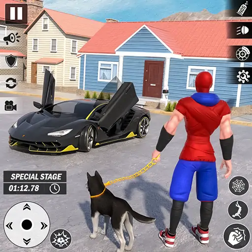 Download Spider Rope Hero Man Vice Town [MOD, Unlimited coins] + Hack [MOD, Menu] for Android