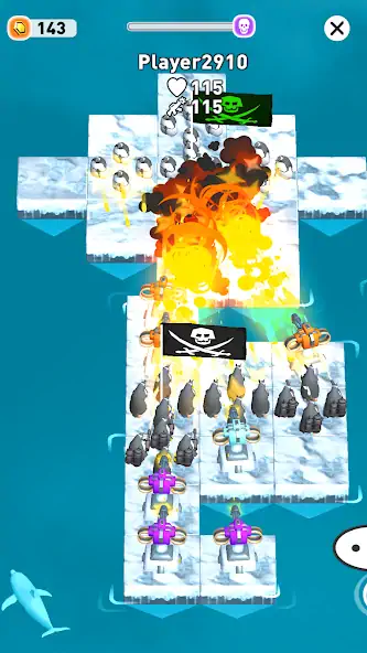 Download Penguin Island Raft Wars Ocean [MOD, Unlimited money/coins] + Hack [MOD, Menu] for Android