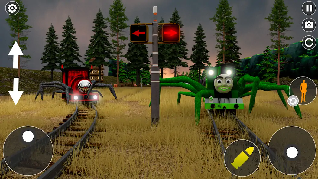 Download Scary Spider Train Survive Cho [MOD, Unlimited money/gems] + Hack [MOD, Menu] for Android