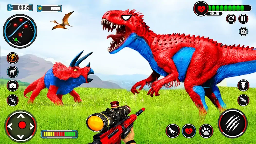 Download Wild Dino Hunter 3D Gun Games [MOD, Unlimited coins] + Hack [MOD, Menu] for Android
