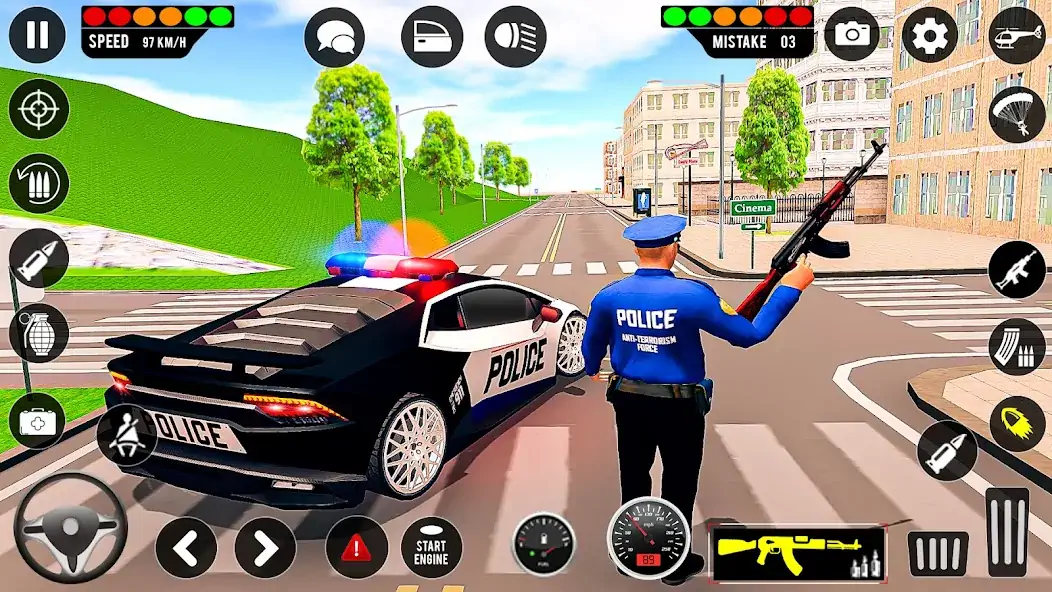 Download Police Car Games - Police Game [MOD, Unlimited money/coins] + Hack [MOD, Menu] for Android