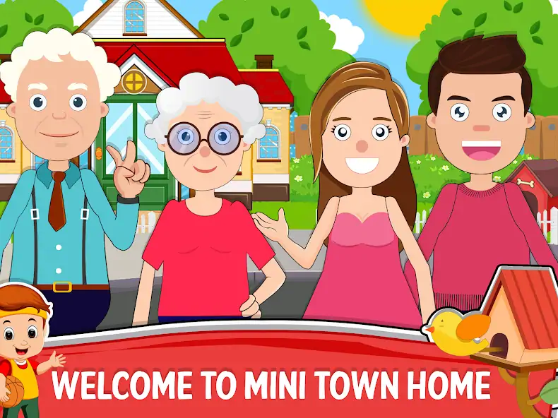 Download Mini town : home family game [MOD, Unlimited money/gems] + Hack [MOD, Menu] for Android