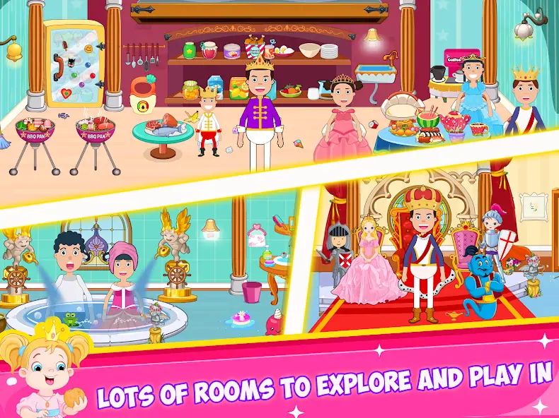 Download Mini Town: Princess Land [MOD, Unlimited money/coins] + Hack [MOD, Menu] for Android