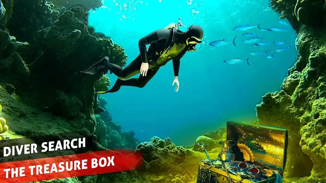 Download Scuba Diver Swimming Treasure [MOD, Unlimited coins] + Hack [MOD, Menu] for Android