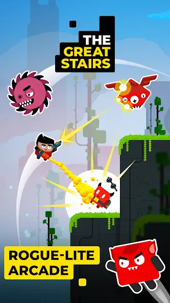 Download Great Stairs: Run Jump Shooter [MOD, Unlimited money/coins] + Hack [MOD, Menu] for Android