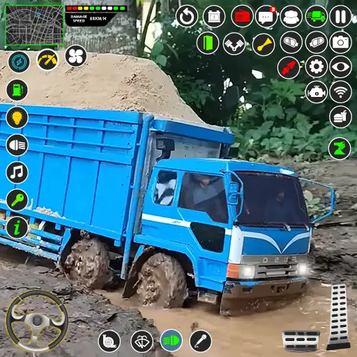 Download Mud Truck Runner Simulator 3D [MOD, Unlimited coins] + Hack [MOD, Menu] for Android