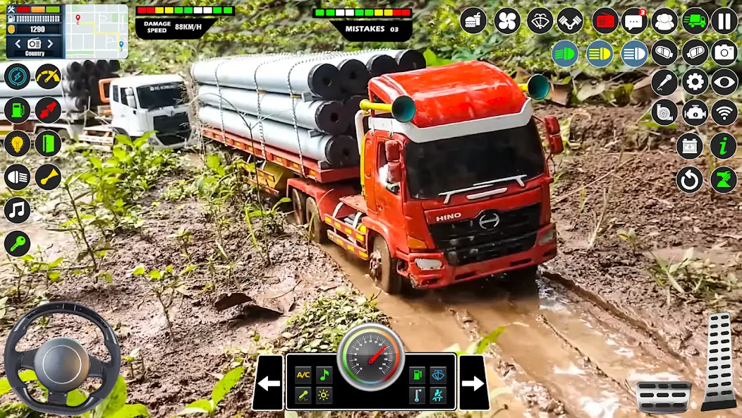 Download Mud Truck Runner Simulator 3D [MOD, Unlimited coins] + Hack [MOD, Menu] for Android