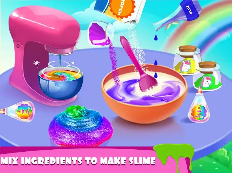Download Rainbow Slime Simulator Games [MOD, Unlimited coins] + Hack [MOD, Menu] for Android