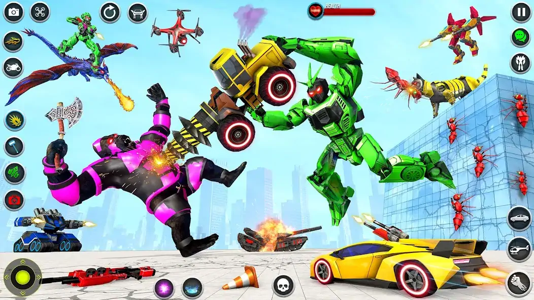 Download Dino Robot - Car Robot Games [MOD, Unlimited money/gems] + Hack [MOD, Menu] for Android