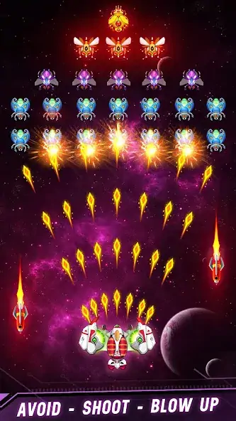 Download Space shooter - Galaxy attack [MOD, Unlimited coins] + Hack [MOD, Menu] for Android