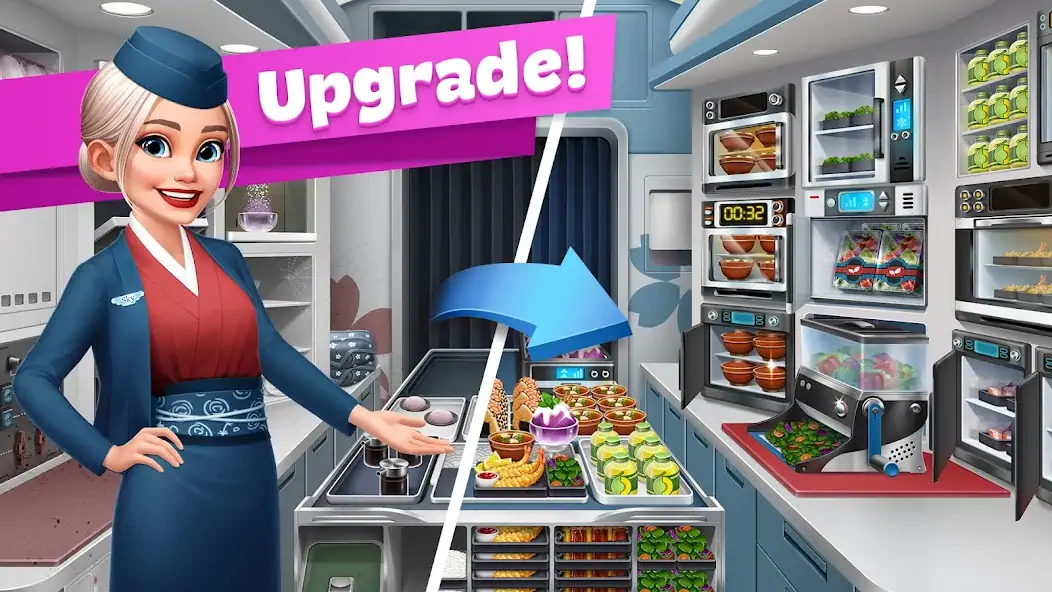 Download Airplane Chefs - Cooking Game [MOD, Unlimited money] + Hack [MOD, Menu] for Android