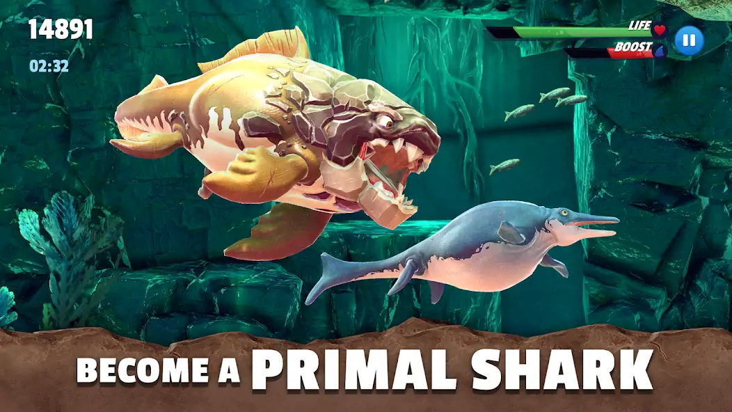 Download Hungry Shark Primal [MOD, Unlimited money] + Hack [MOD, Menu] for Android