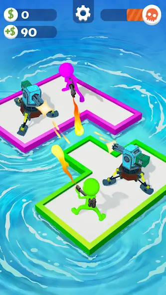 Download War of Rafts: Crazy Sea Battle [MOD, Unlimited coins] + Hack [MOD, Menu] for Android