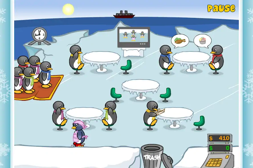 Download Penguin Diner: Restaurant Dash [MOD, Unlimited money/coins] + Hack [MOD, Menu] for Android