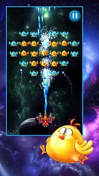 Download Chicken Shooter: Galaxy Attack [MOD, Unlimited coins] + Hack [MOD, Menu] for Android