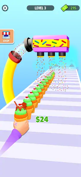 Download Ice Cream Stack Games Runner [MOD, Unlimited money/coins] + Hack [MOD, Menu] for Android